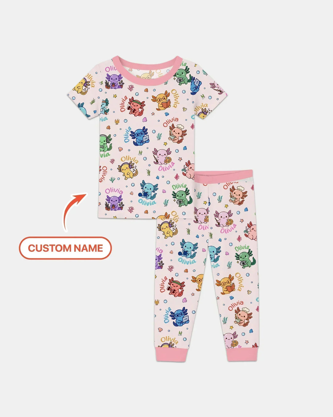 Zweiteiliges, kurzärmliges Pyjama-Set mit Marienkäfern