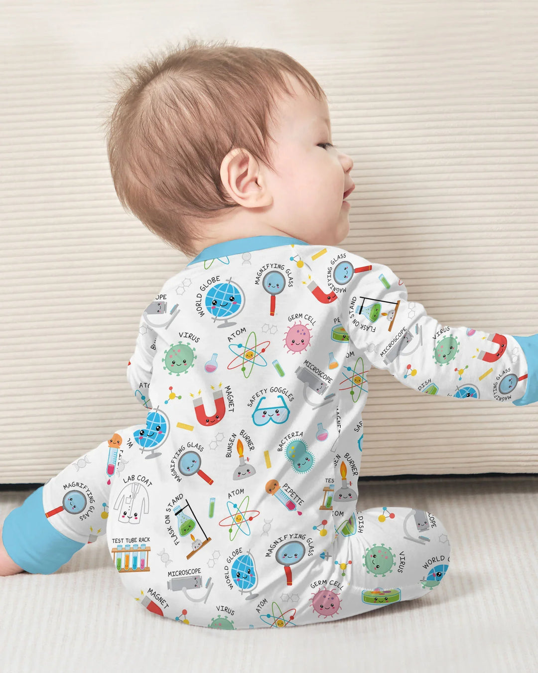Gerippte Babykleidung mit individuellem Foto - Weich &amp; Skizzenhaft