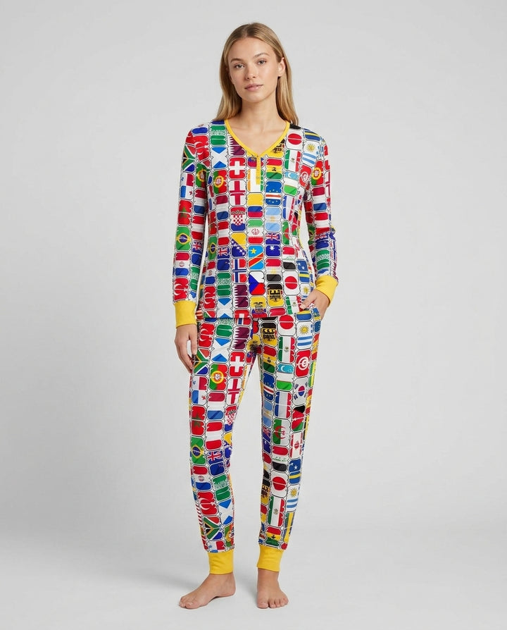 Vorlage Bambus Damen Pyjama Set