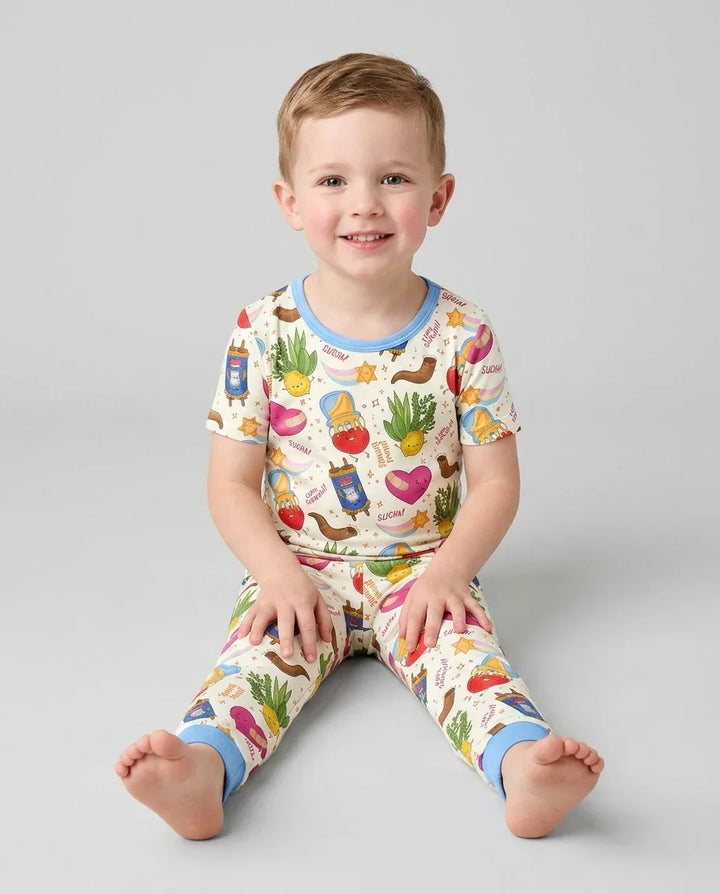 Zweiteiliges, kurzärmliges Pyjama-Set mit Marienkäfern