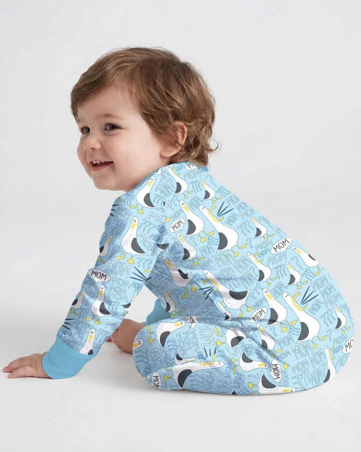 Gerippte Babykleidung mit individuellem Foto - Weich &amp; Skizzenhaft