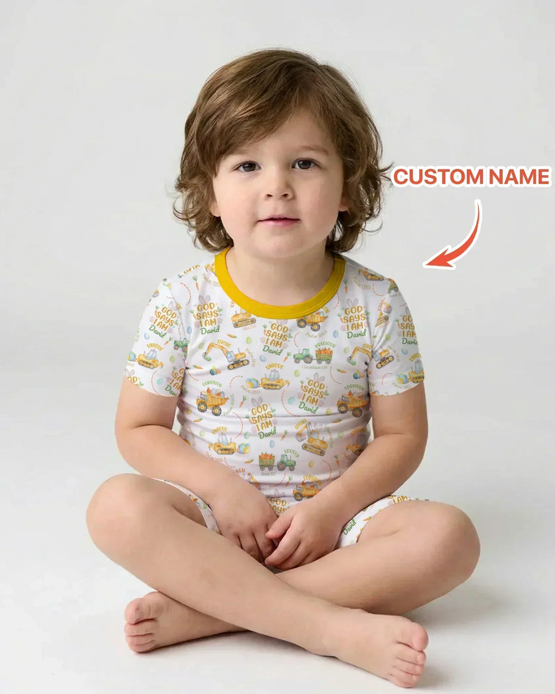 Zweiteiliges Pyjama-Set mit kurzen Ärmeln und Shorts im Sommer-Design