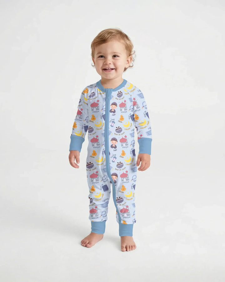 Gerippte Babykleidung mit individuellem Foto - Weich &amp; Skizzenhaft