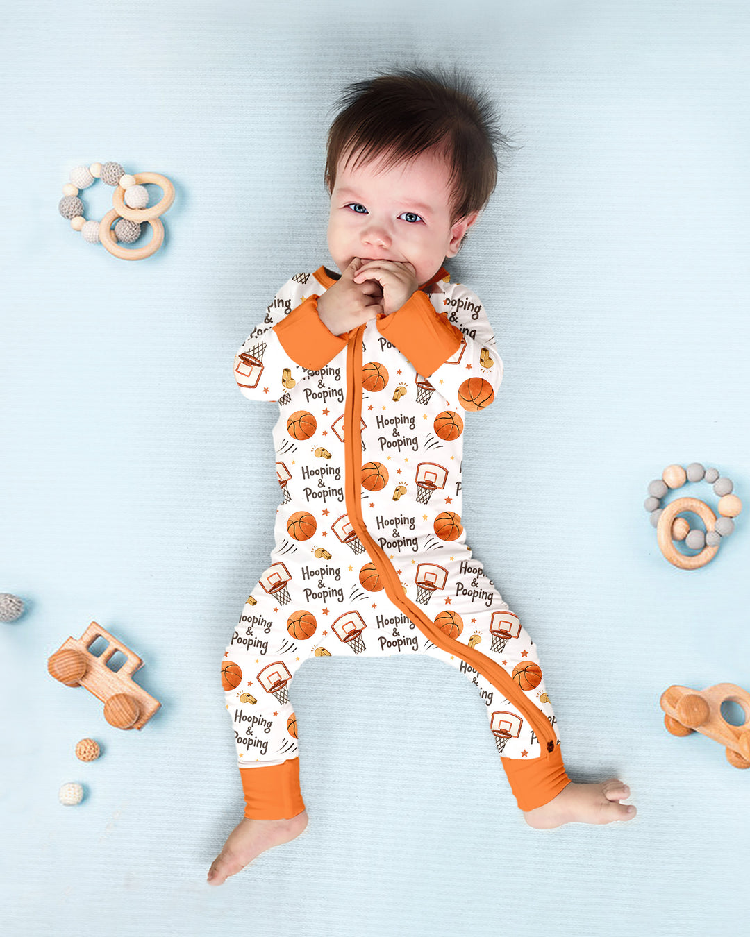 Gerippte Babykleidung mit individuellem Foto - Weich &amp; Skizzenhaft