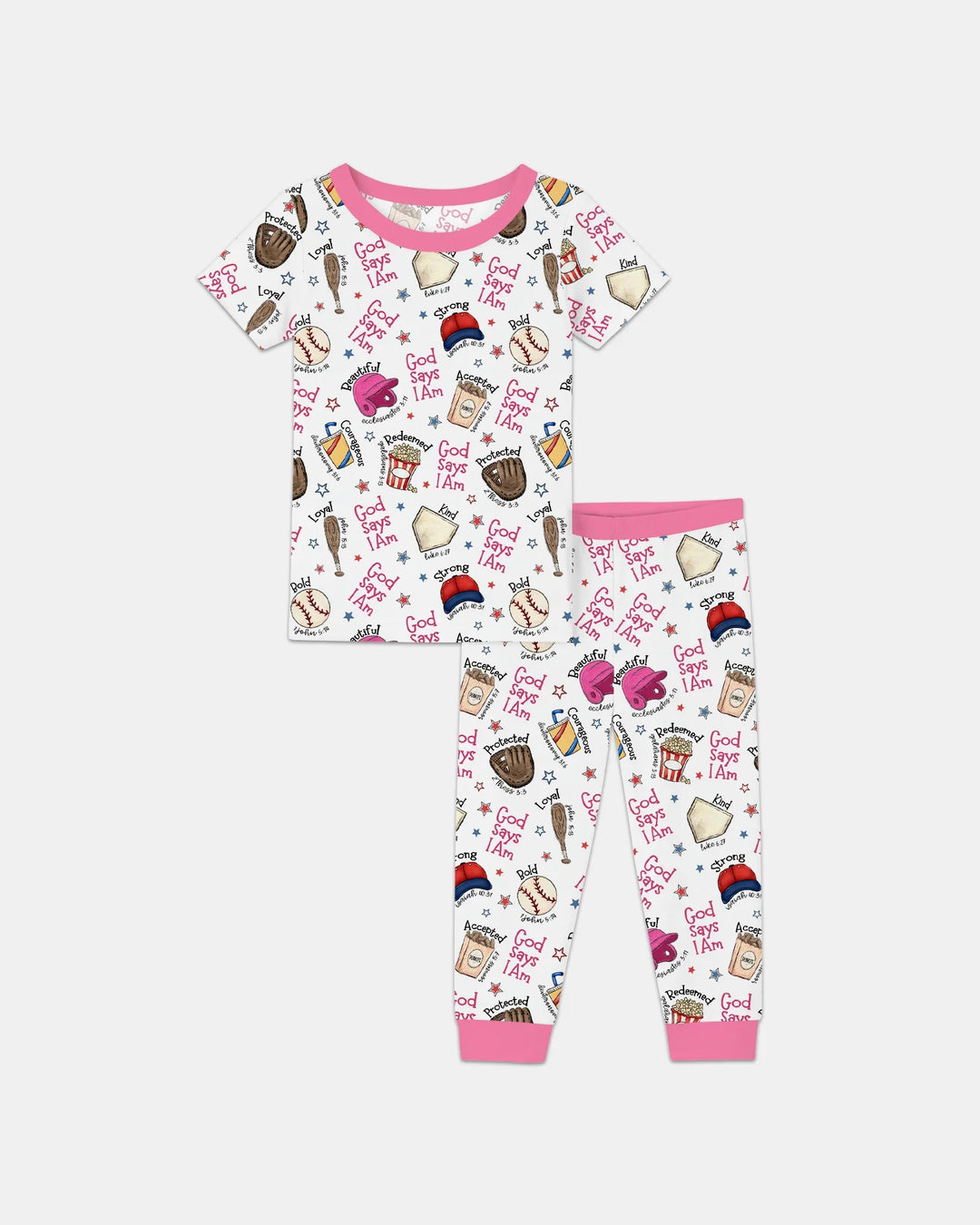 Zweiteiliges, kurzärmliges Pyjama-Set mit Marienkäfern