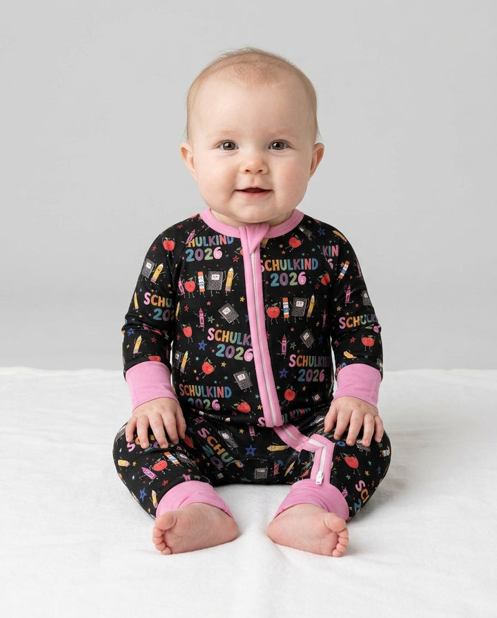 Gerippte Babykleidung mit individuellem Foto - Weich &amp; Skizzenhaft