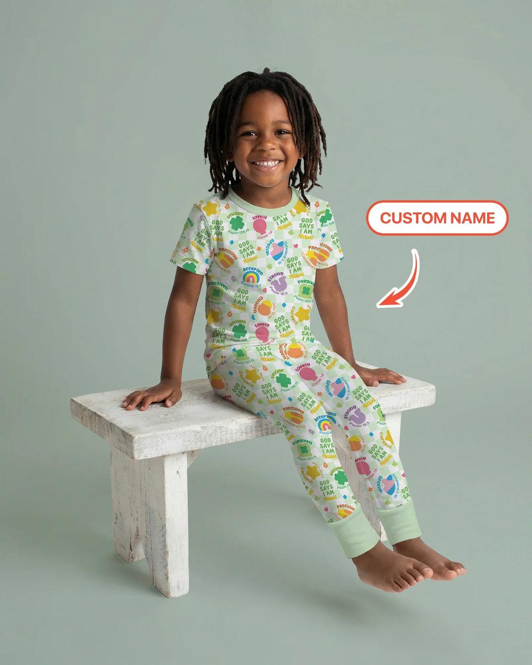 Zweiteiliges, kurzärmliges Pyjama-Set mit Marienkäfern