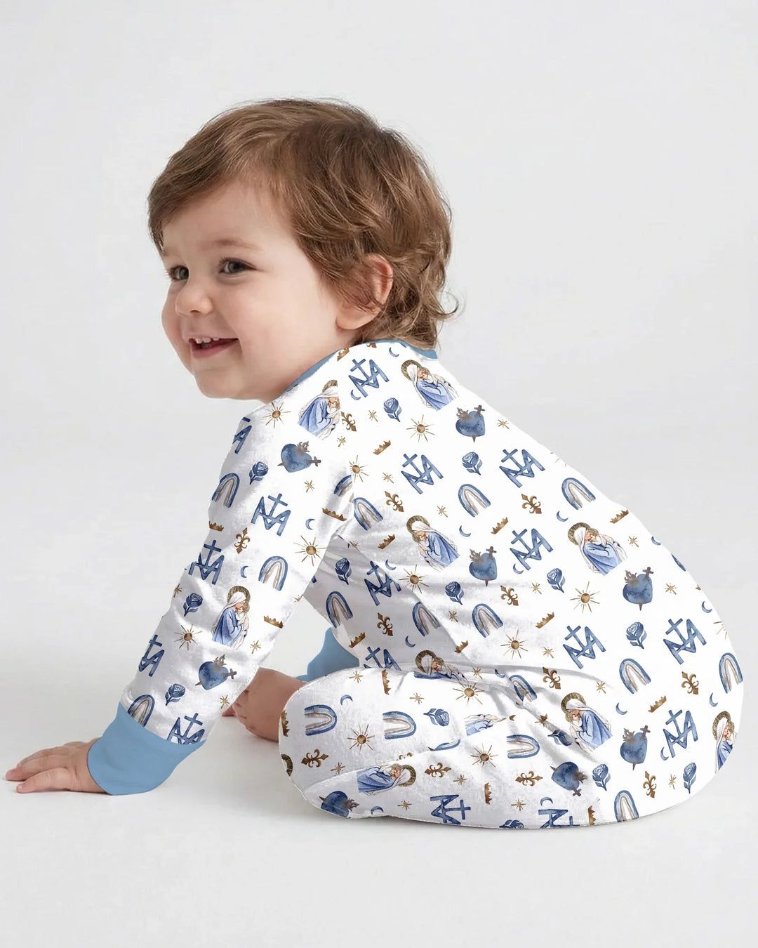 Gerippte Babykleidung mit individuellem Foto - Weich &amp; Skizzenhaft
