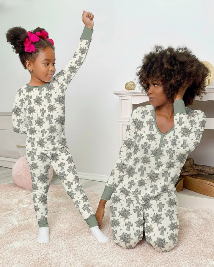 Vorlage Bambus Damen Pyjama Set