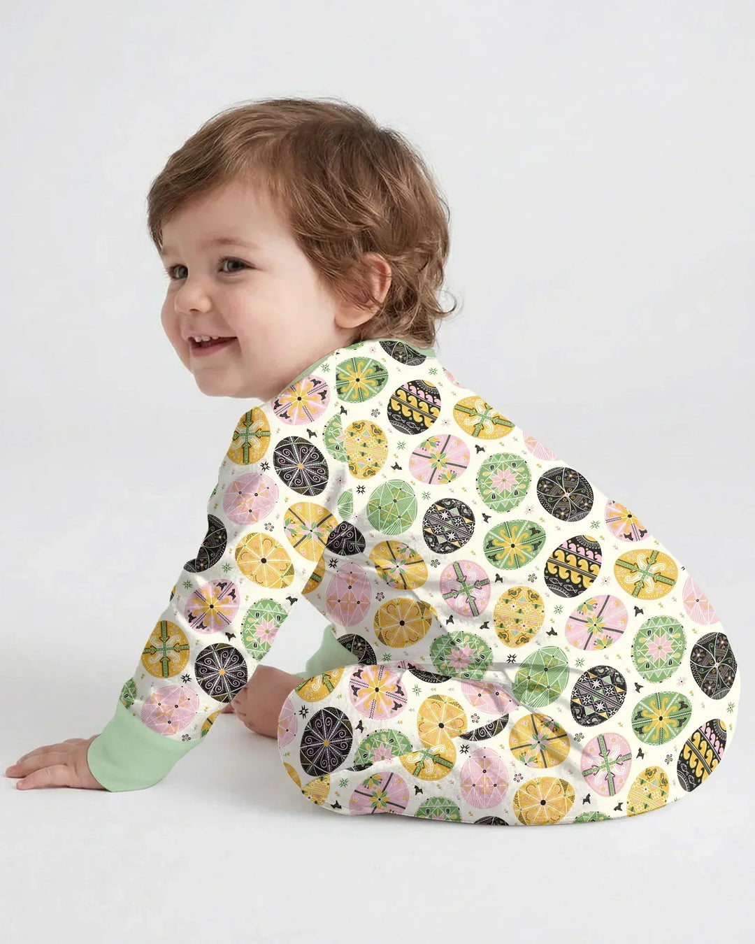 Pysanky Eggs Family Matching Bamboo Convertible Zippy