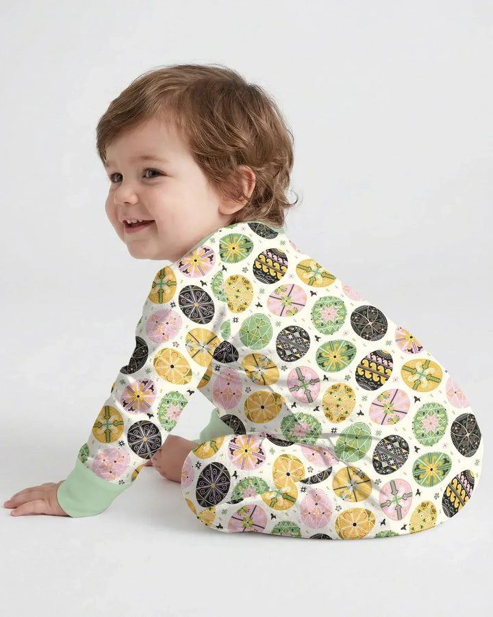 Pysanky Eggs Family Matching Bamboo Convertible Zippy