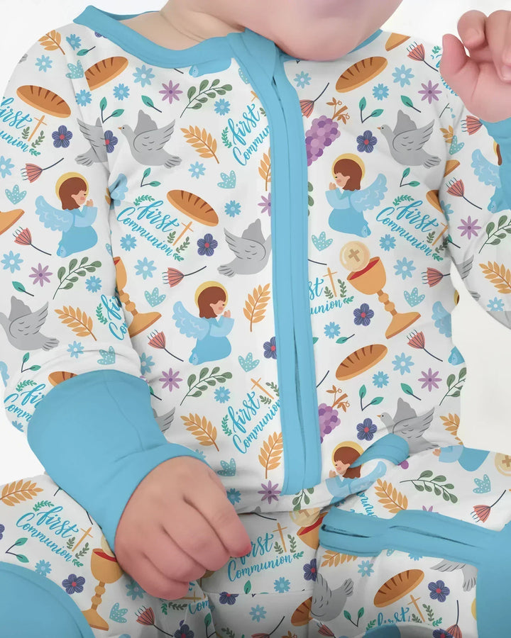 Gerippte Babykleidung mit individuellem Foto - Weich &amp; Skizzenhaft