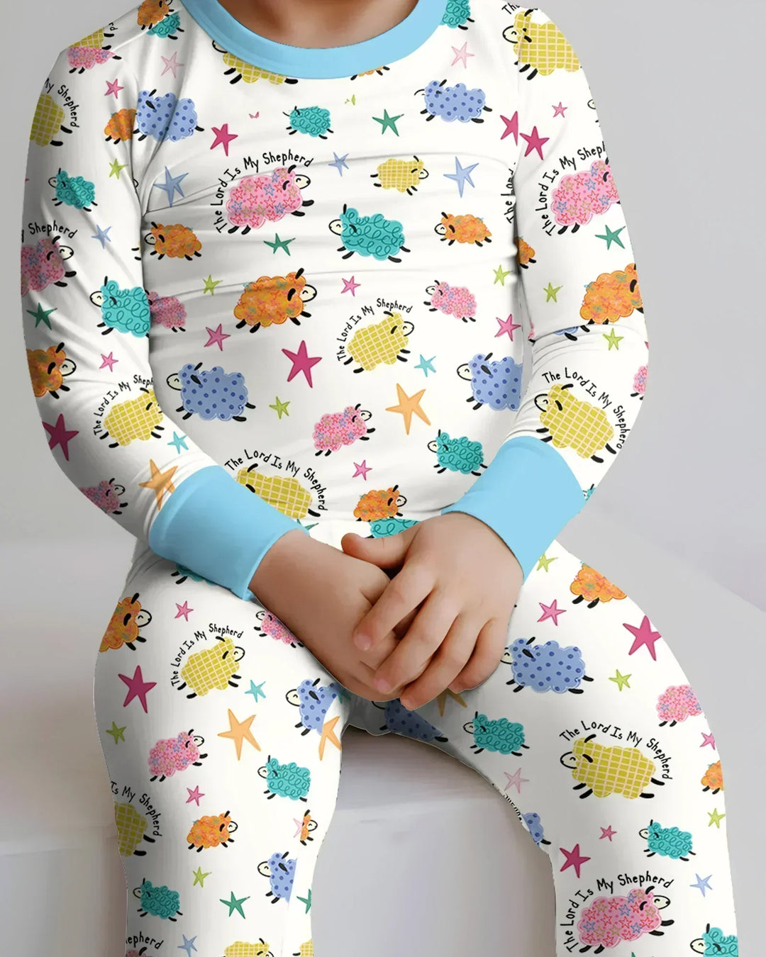 The Lord Is My Shepherd Bamboo Two Piece Long Sleeve Pajama Set