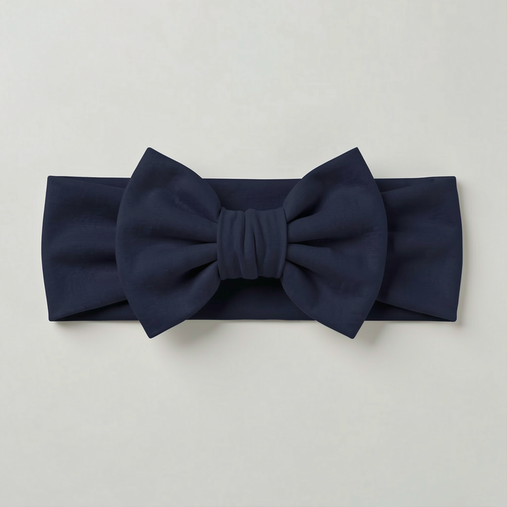 Solid Color Bamboo Luxe Bow Headband
