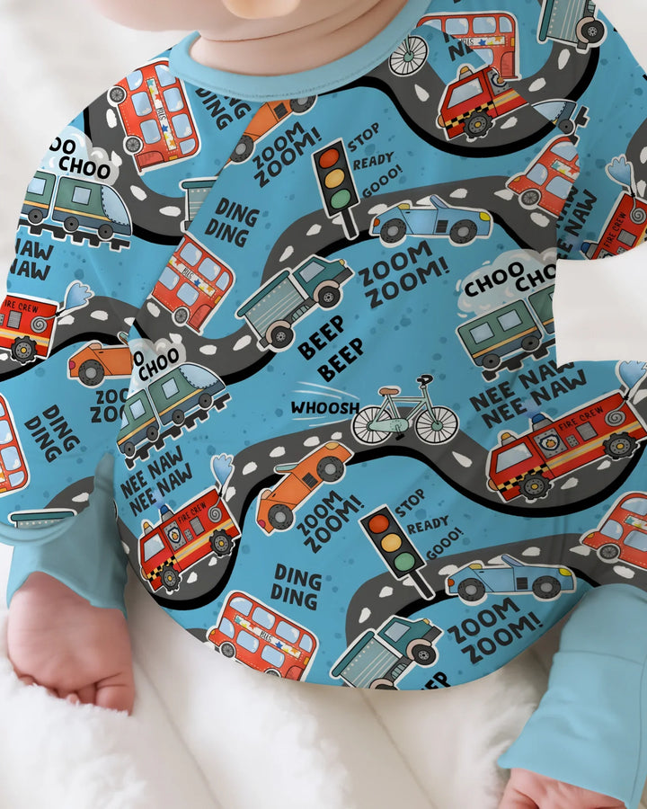 Gerippte Babykleidung mit individuellem Foto - Weich &amp; Skizzenhaft