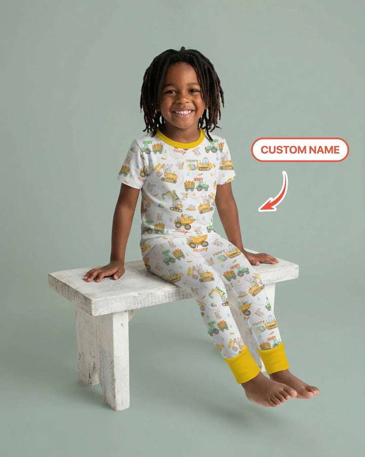 Zweiteiliges, kurzärmliges Pyjama-Set mit Marienkäfern