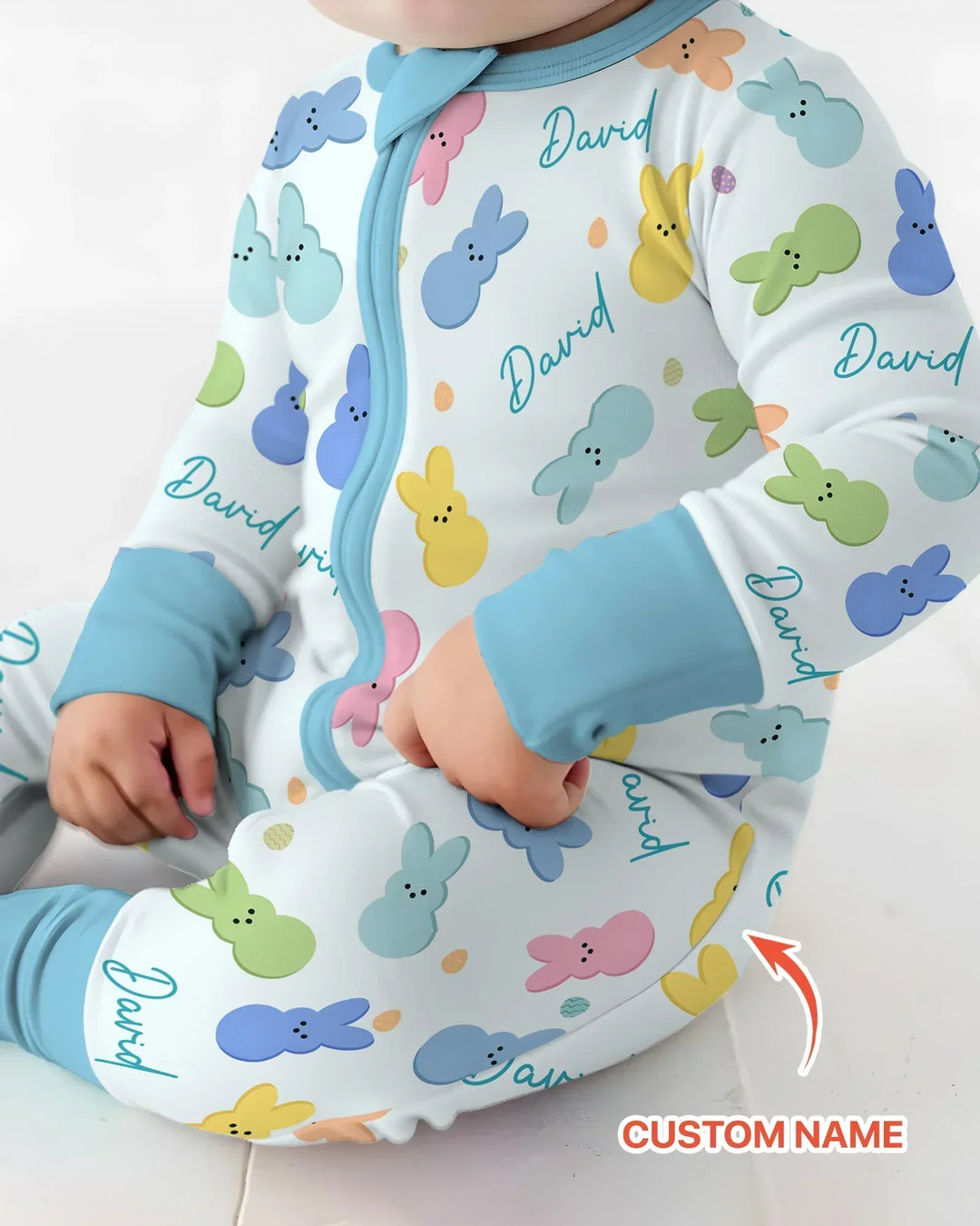 Gerippte Babykleidung mit individuellem Foto - Weich &amp; Skizzenhaft