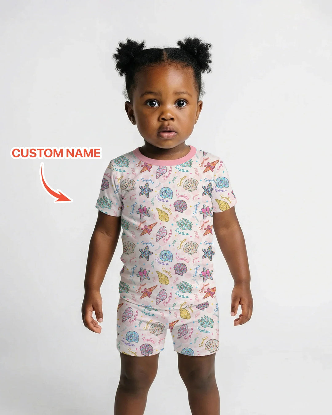 Zweiteiliges Pyjama-Set mit kurzen Ärmeln und Shorts im Sommer-Design