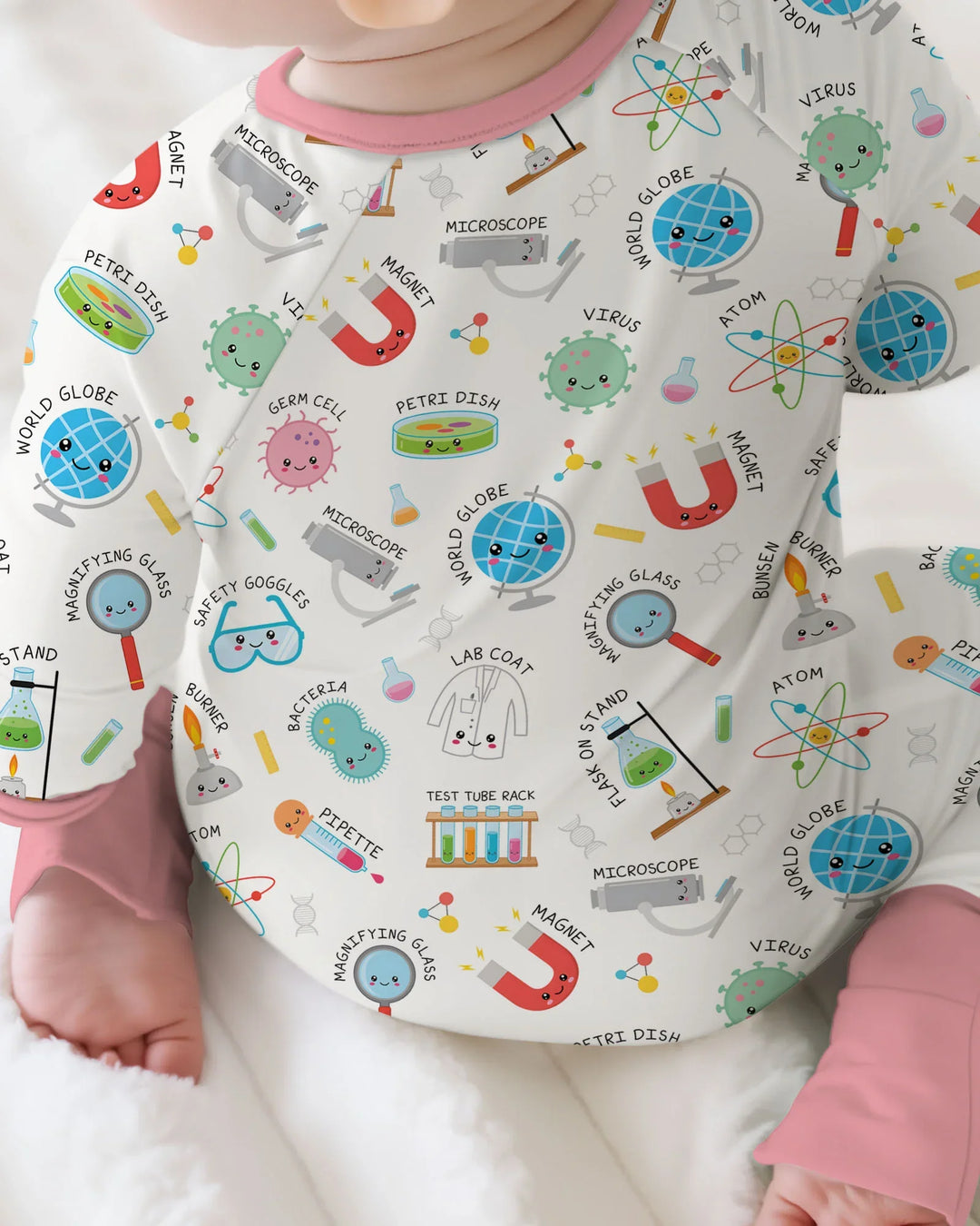 Gerippte Babykleidung mit individuellem Foto - Weich &amp; Skizzenhaft