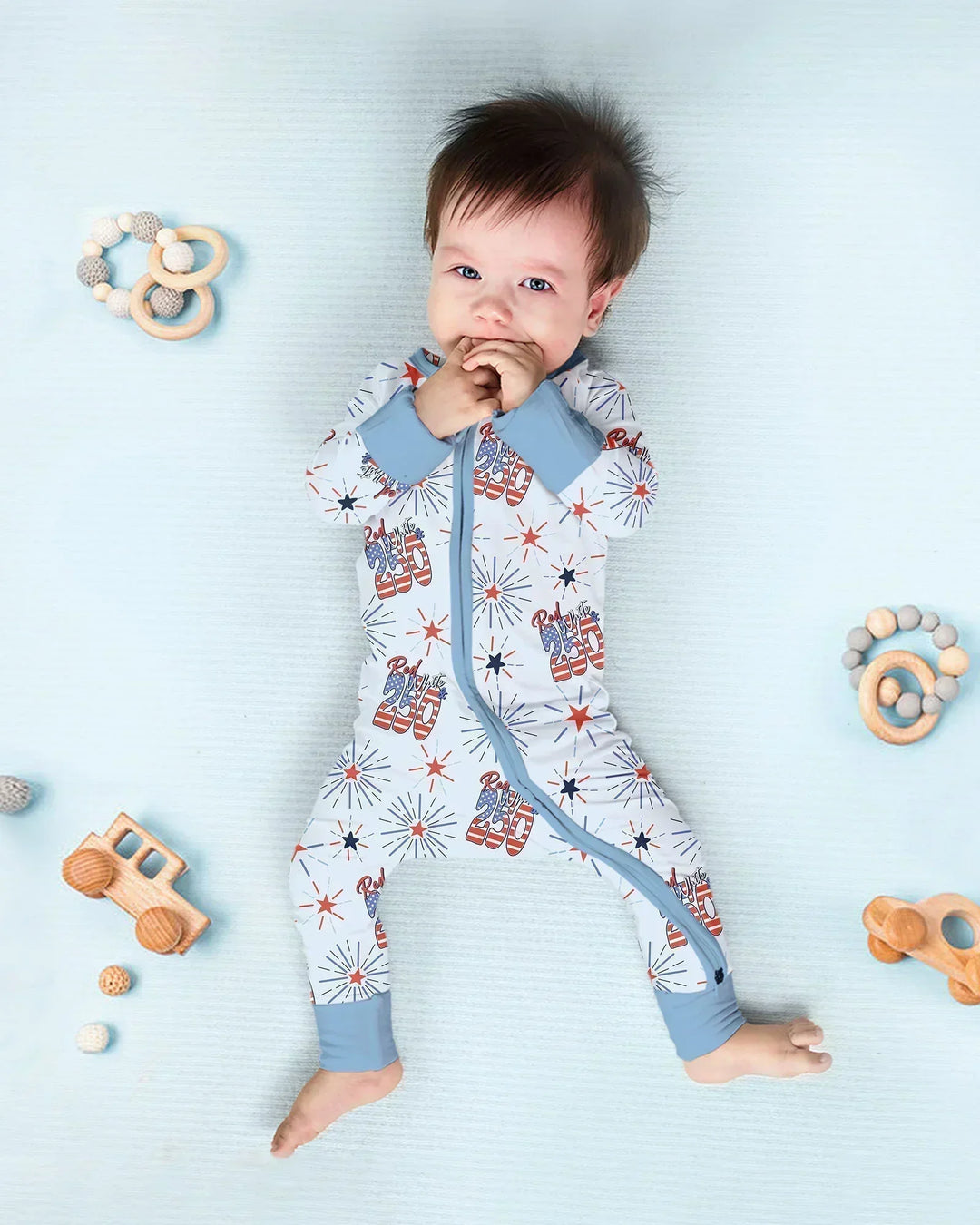 Gerippte Babykleidung mit individuellem Foto - Weich &amp; Skizzenhaft