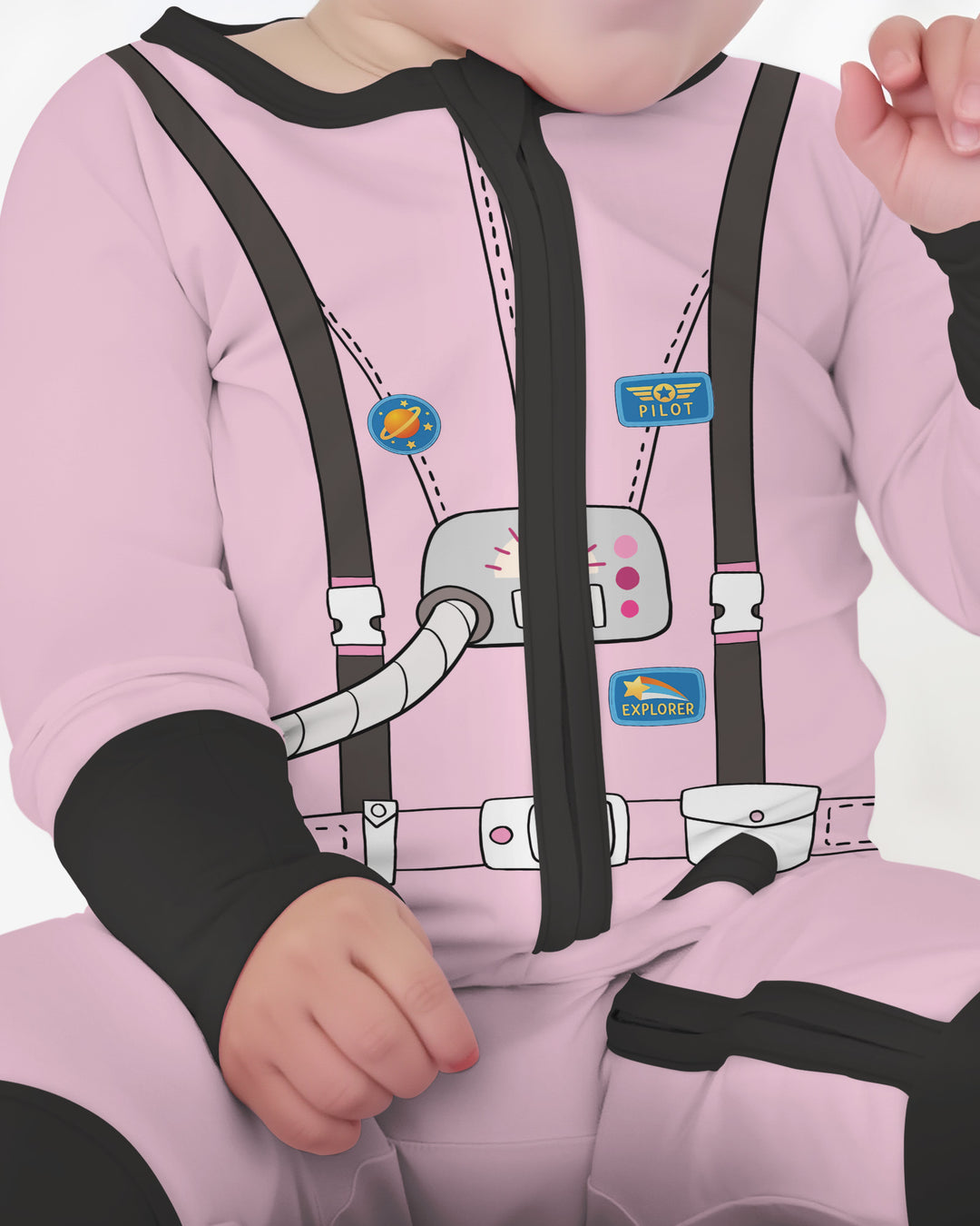 Gerippte Babykleidung mit individuellem Foto - Weich &amp; Skizzenhaft