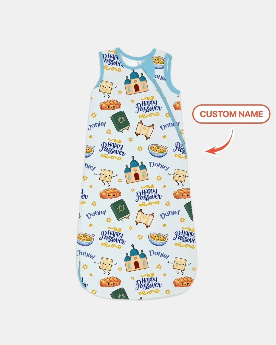 Custom name "Pesach Sameach" Bamboo Sleep Bag