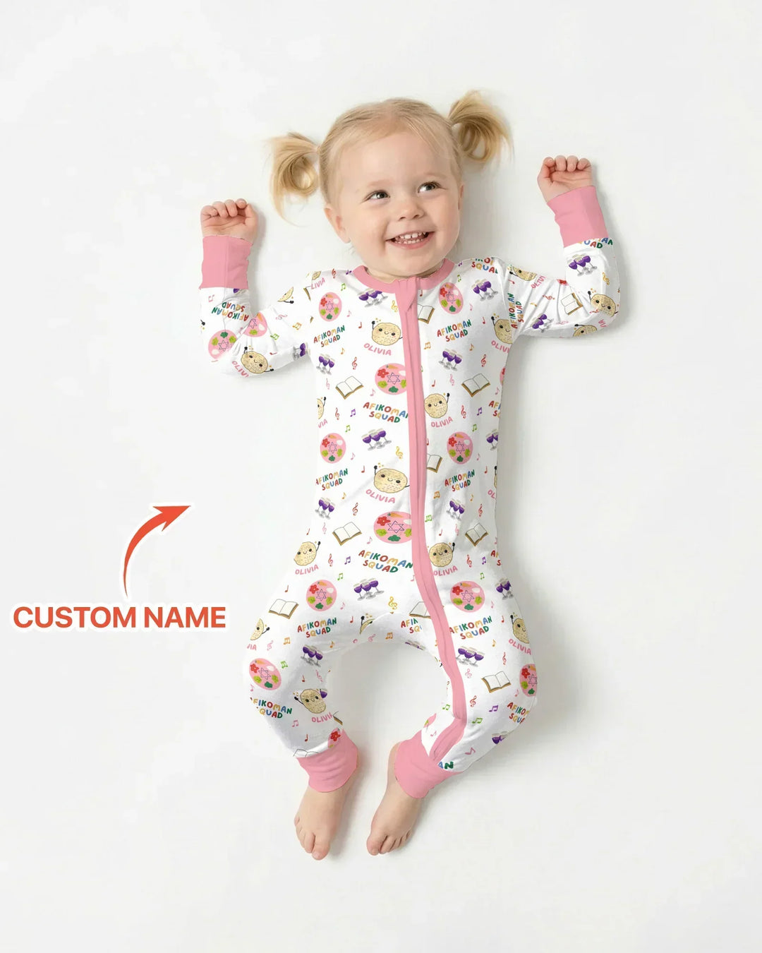 Custom Name Passover Afikoman Squad Bamboo Convertible Zippy