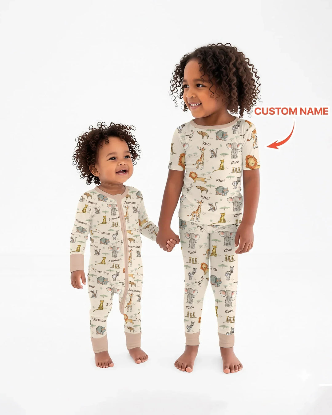 Zweiteiliges, kurzärmliges Pyjama-Set mit Marienkäfern