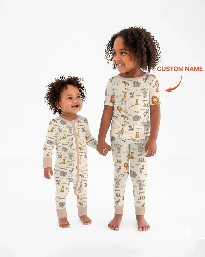 Zweiteiliges, kurzärmliges Pyjama-Set mit Marienkäfern