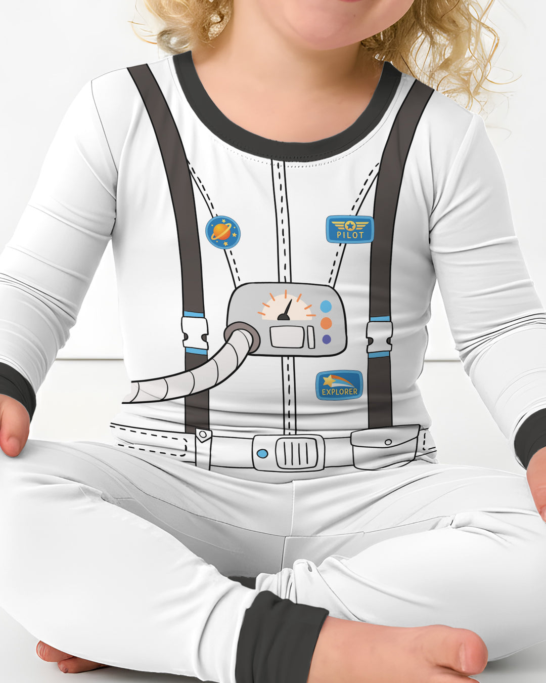 Future Astronaut Bamboo Two Piece Long Sleeve Pajama Set