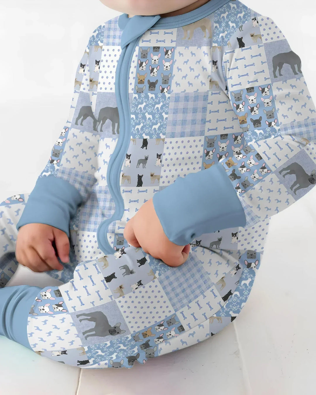 Gerippte Babykleidung mit individuellem Foto - Weich &amp; Skizzenhaft
