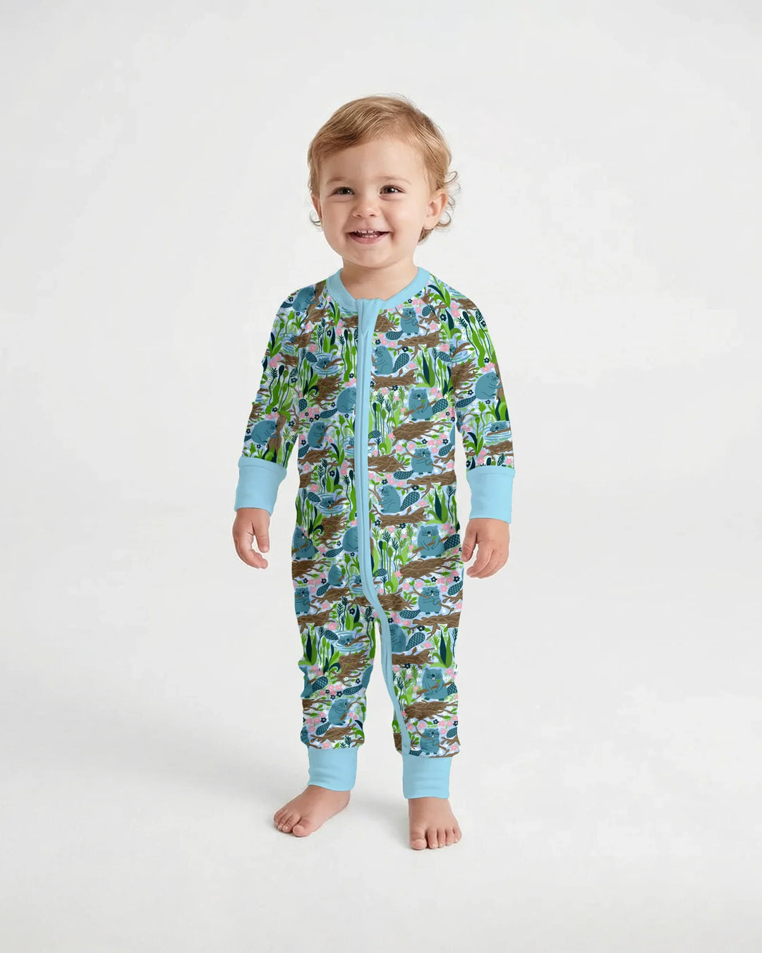 Gerippte Babykleidung mit individuellem Foto - Weich &amp; Skizzenhaft