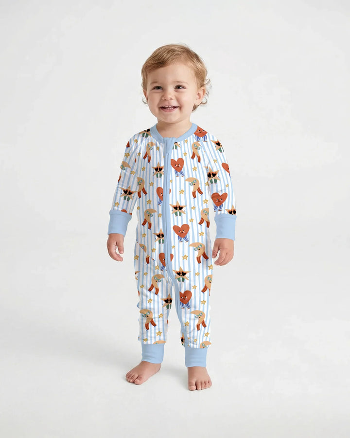 Gerippte Babykleidung mit individuellem Foto - Weich &amp; Skizzenhaft