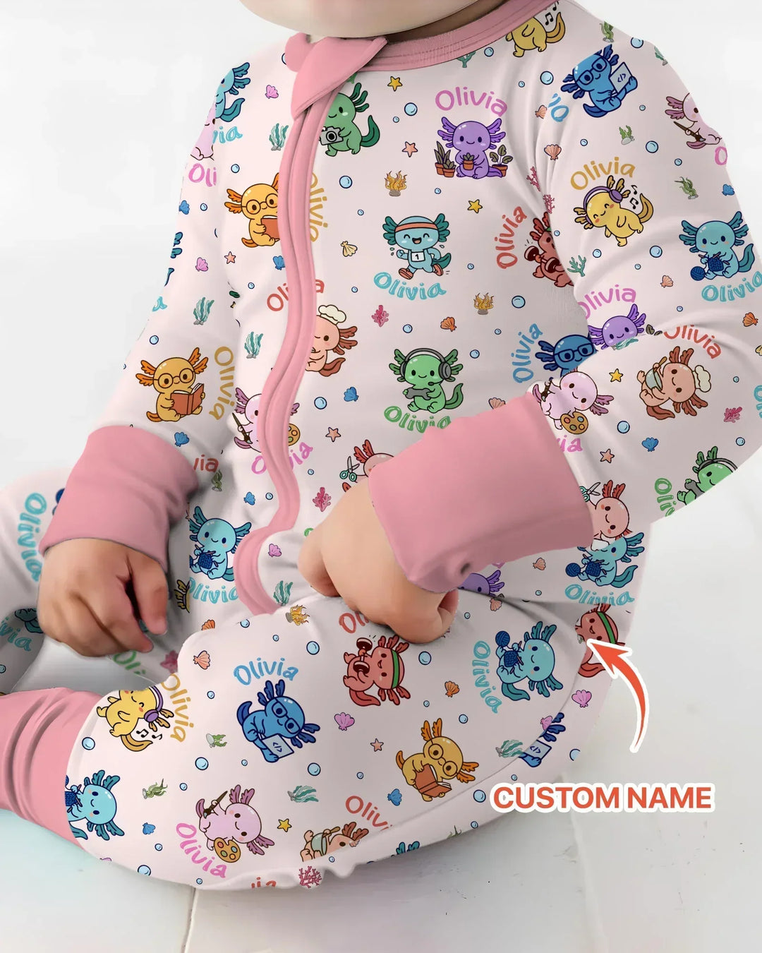 Gerippte Babykleidung mit individuellem Foto - Weich &amp; Skizzenhaft