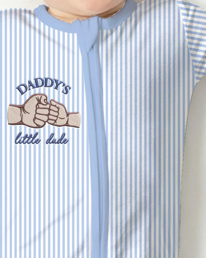 Embroidered Daddy's Little  Bamboo Convertible Zippy
