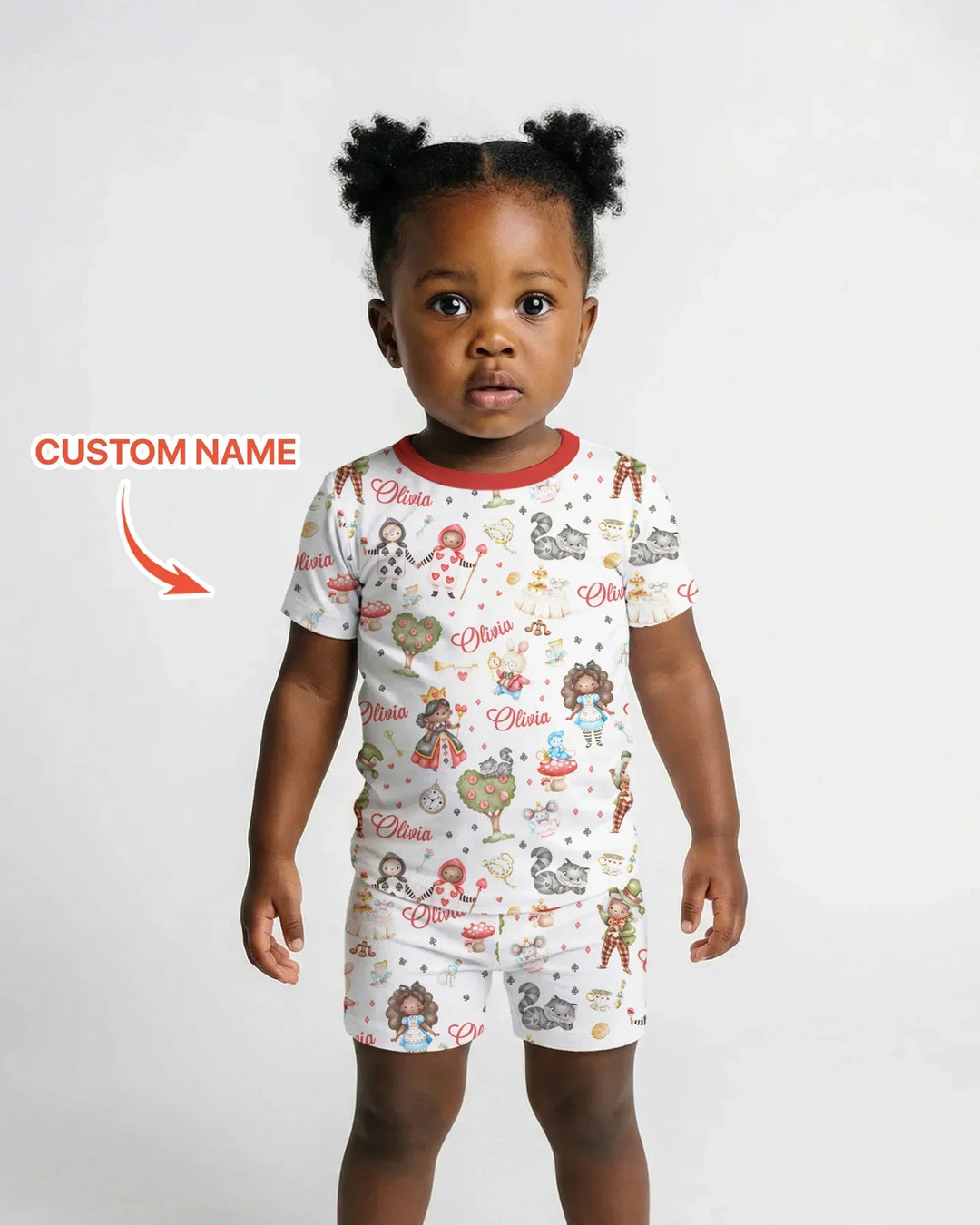 Zweiteiliges Pyjama-Set mit kurzen Ärmeln und Shorts im Sommer-Design