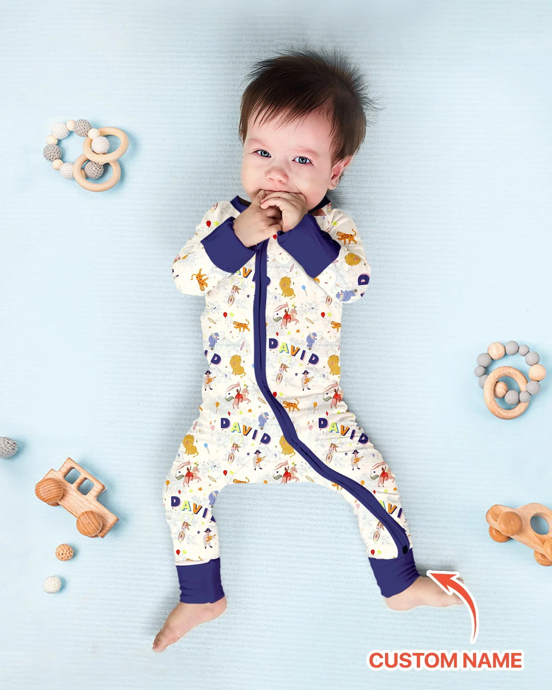 Gerippte Babykleidung mit individuellem Foto - Weich &amp; Skizzenhaft