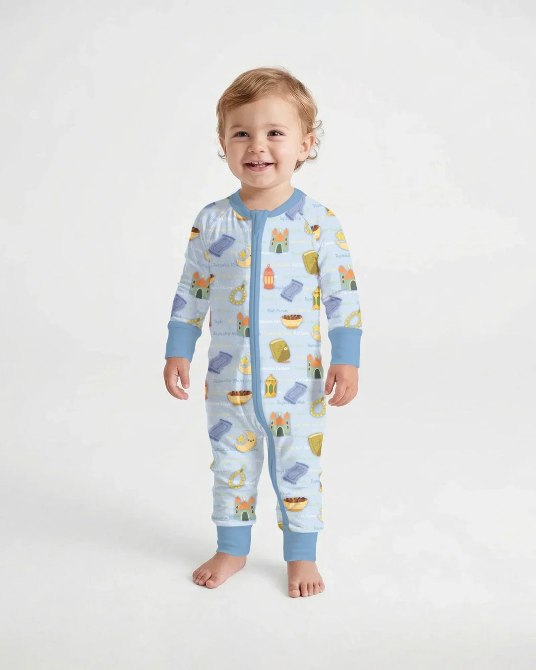 Ramadan Mubarak Family Matching Bamboo Convertible Zippy