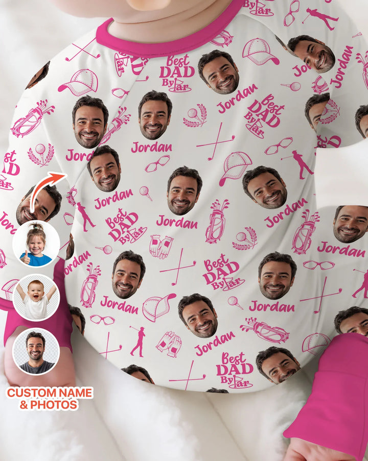 Custom Photo Best Dad By Par Bamboo Convertible Zippy