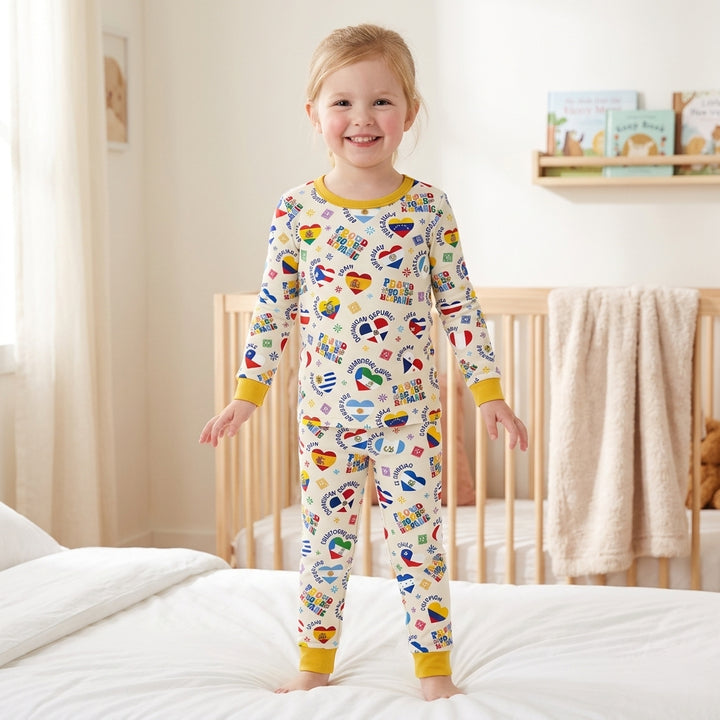 Proud To Be Hispanic Bamboo Two Piece Long Sleeve Pajama Set