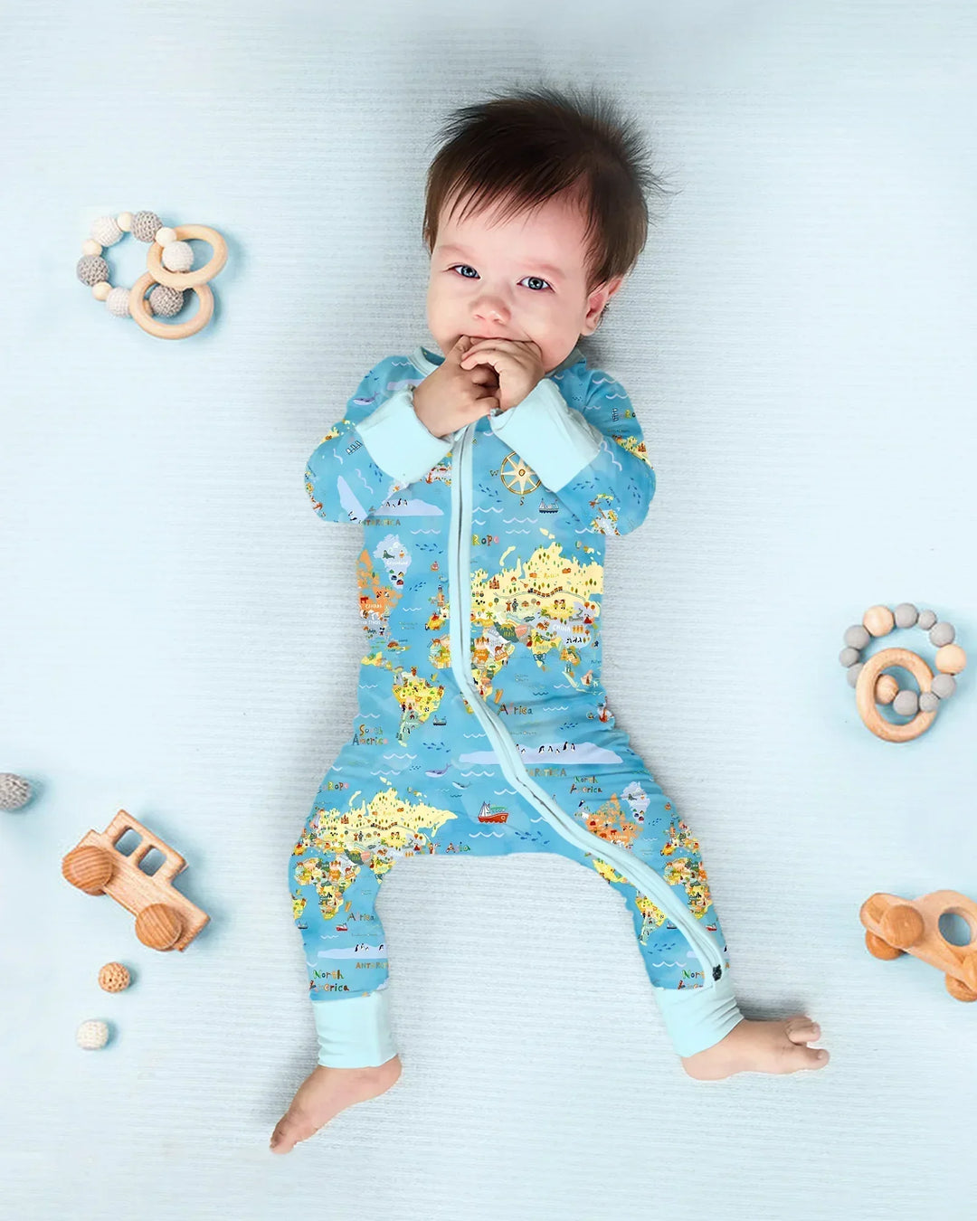 Gerippte Babykleidung mit individuellem Foto - Weich &amp; Skizzenhaft