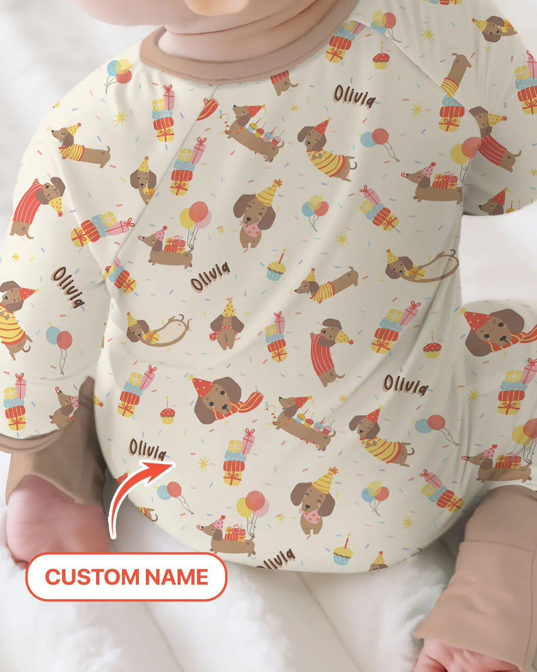 Gerippte Babykleidung mit individuellem Foto - Weich &amp; Skizzenhaft
