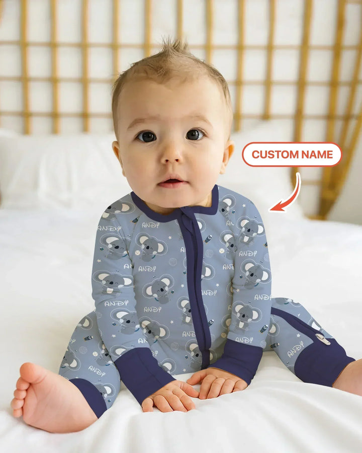 Gerippte Babykleidung mit individuellem Foto - Weich &amp; Skizzenhaft