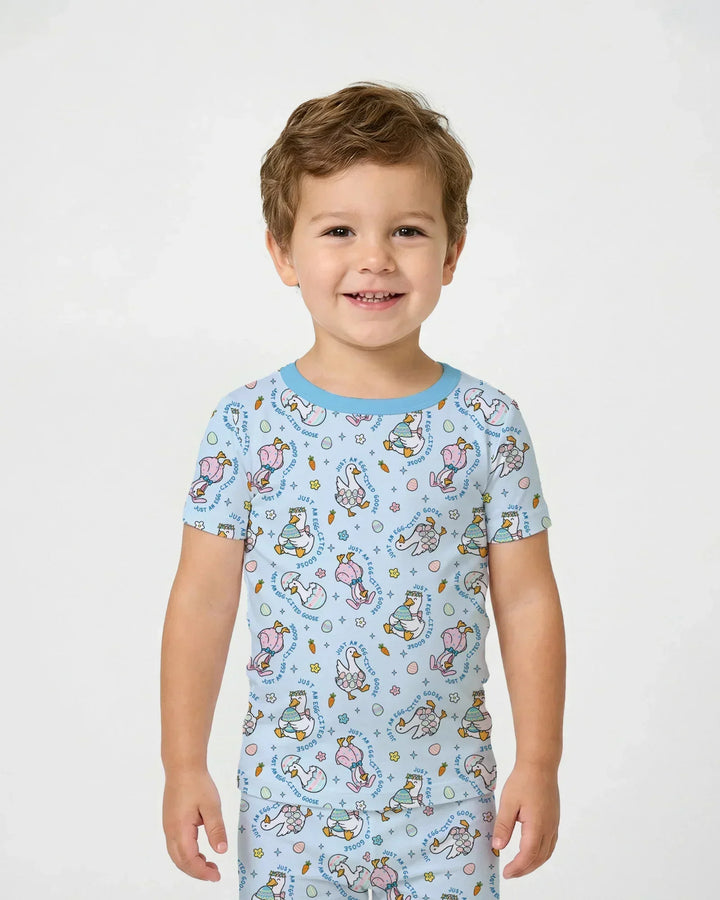 Zweiteiliges, kurzärmliges Pyjama-Set mit Marienkäfern