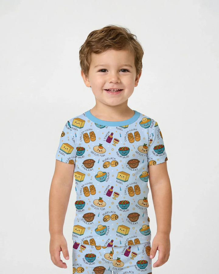 Zweiteiliges, kurzärmliges Pyjama-Set mit Marienkäfern