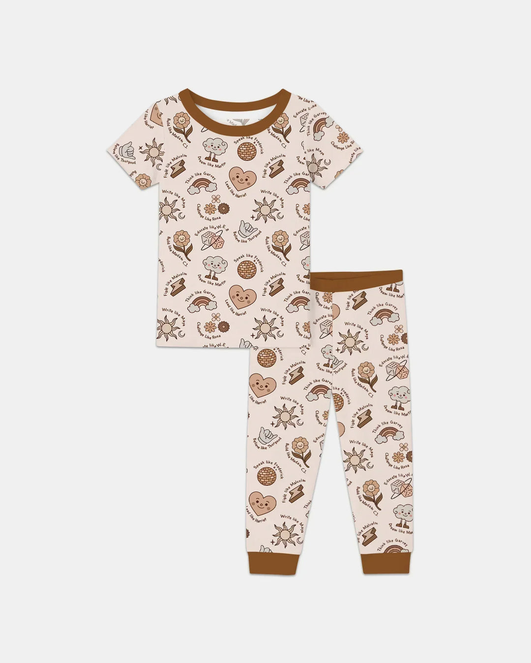Zweiteiliges, kurzärmliges Pyjama-Set mit Marienkäfern