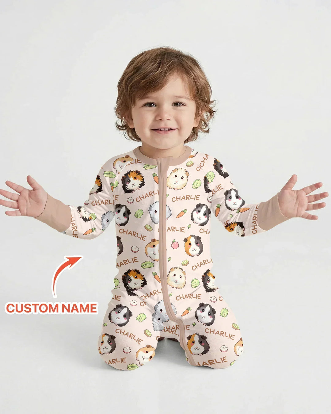 Gerippte Babykleidung mit individuellem Foto - Weich &amp; Skizzenhaft