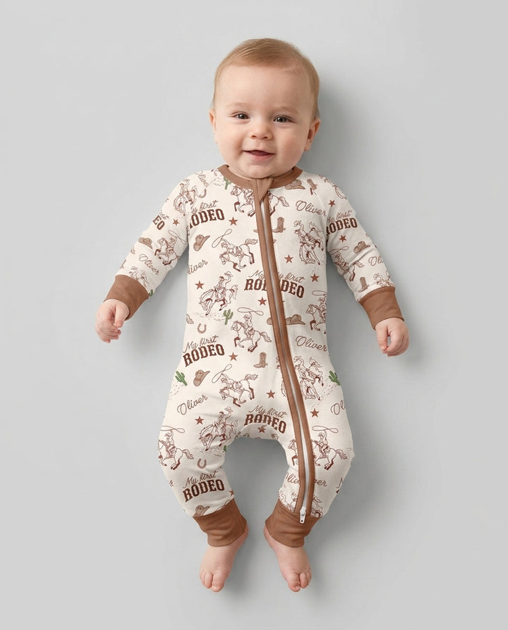 Gerippte Babykleidung mit individuellem Foto - Weich &amp; Skizzenhaft