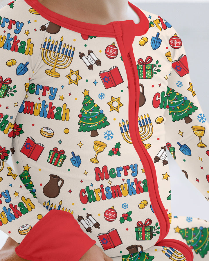 Merry Chrismukkah Bamboo Convertible Zippy