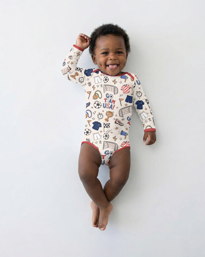 Gerippte Babykleidung mit individuellem Foto - Weich &amp; Skizzenhaft